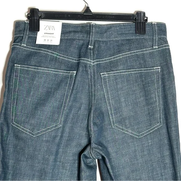 Zara Men’s Straight Zippered Leg Jeans